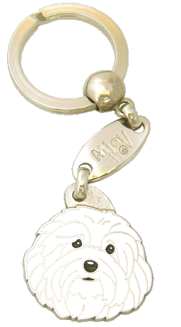 HAVANESE WHITE - pet ID tag, dog ID tags, pet tags, personalized pet tags MjavHov - engraved pet tags online